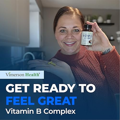 Vista 7 de Complejo de vitamina B con vitamina C y ácido fólico (Folato) - 8 vitaminas B de alta potencia: B1, B2, B3, B5, B6, B7, vitamina B12 + biotina