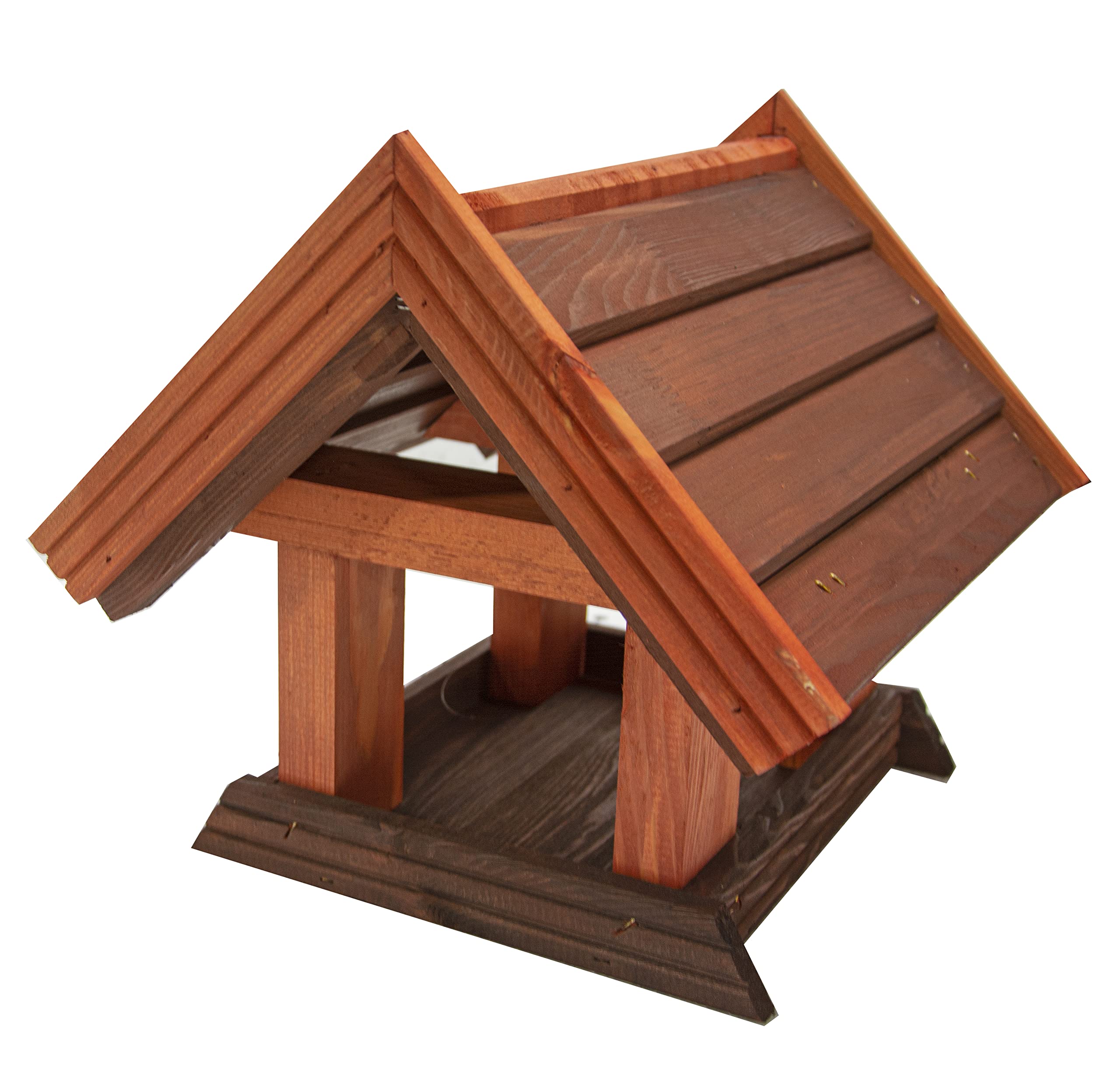 Vogelhaus zum Aufhängen - Vogelfutterhaus ohne Ständer - Futterhaus für Vögel - Vogelhäuser aus Holz - robuster Vogelhäuschen für Garten und Balkon - 31x34x30 cm