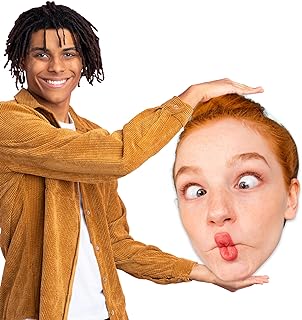Build a Head - Big Head Cutout - Custom Made Vinyl Foamboard - Personalized Face Cutouts for Special Occasions - Big Cut Out Heads for Party Decor, Photo Props, Events & Celebrations (2ft., 24" x 16")