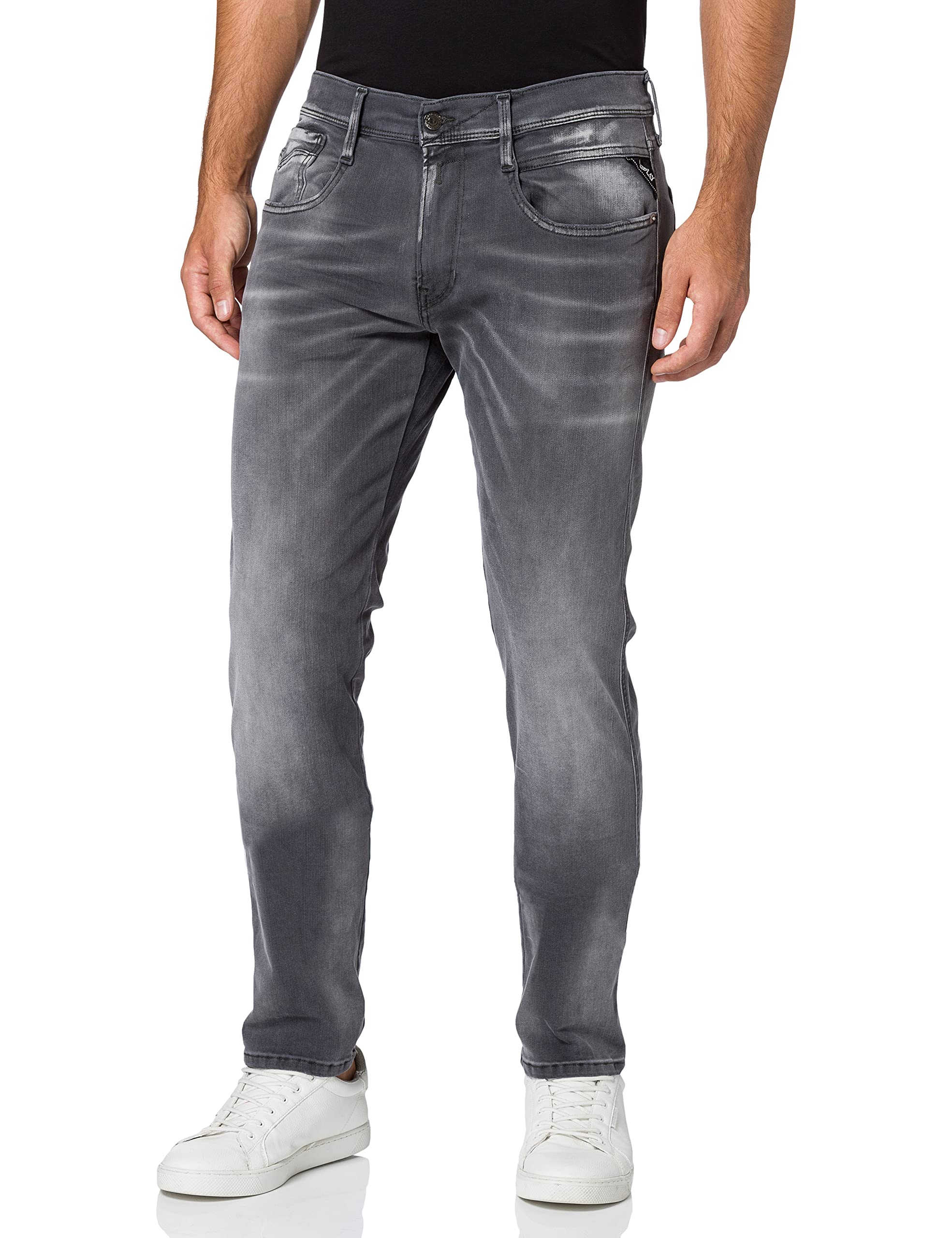 ReplayMen's Anbass White Shades Jeans