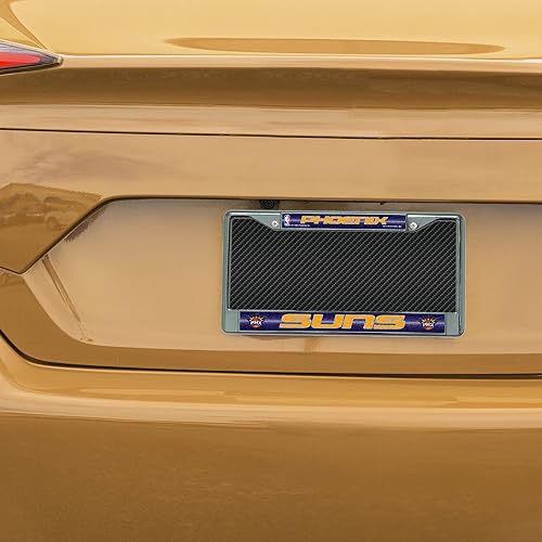 Vista 12 de NBA Bling Chrome License Plate Frame with Glitter Accent