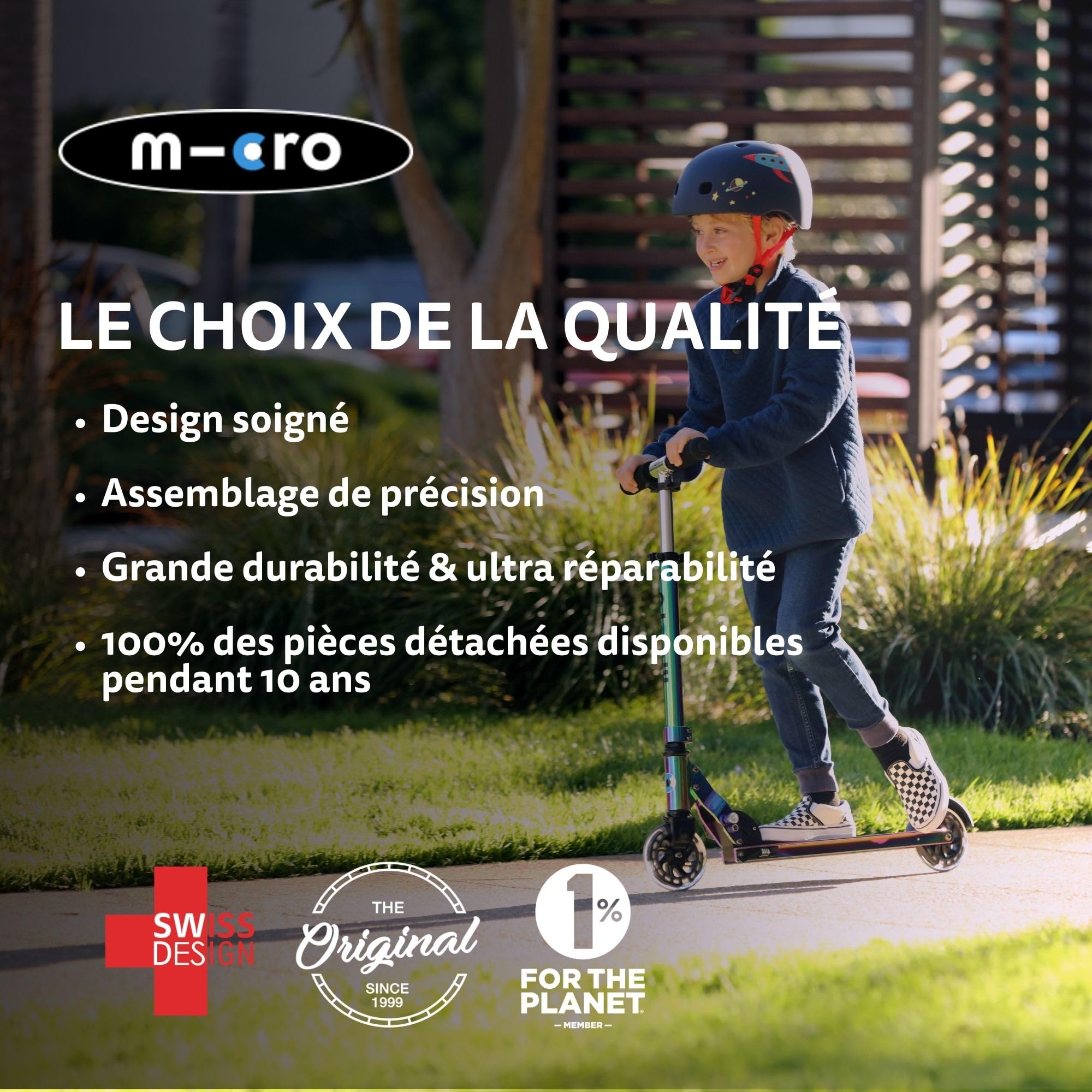 Trottinette évolutive Micro Mini2Grow 2.0 Lavande | LED