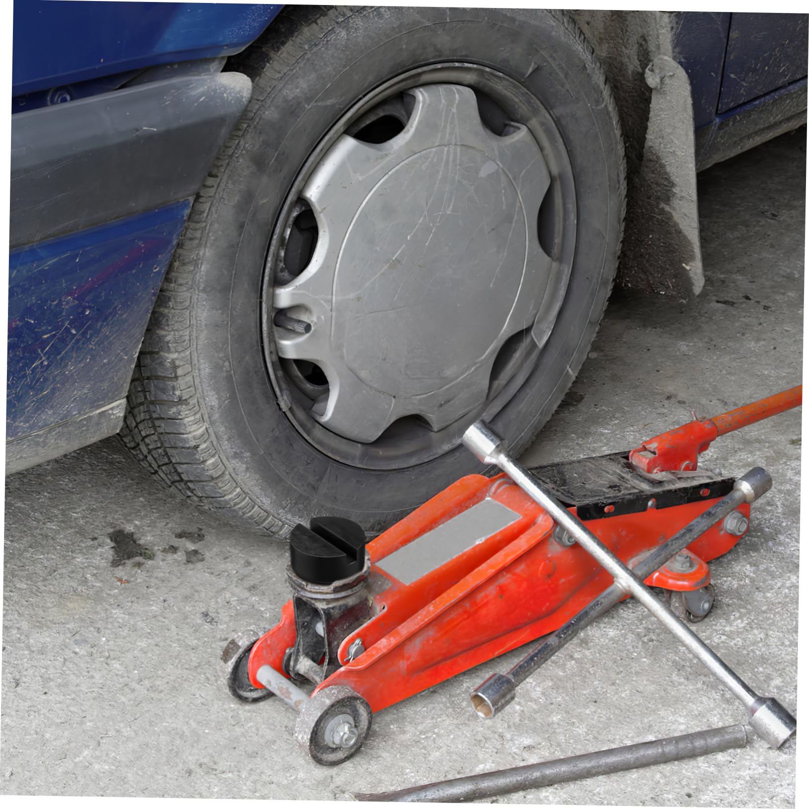 Cabilock 3 Set Blocco Di Gomma Zecche Cuscinetti Per Martinetti Da Pavimento Veicolo Martinetto Da Pavimento Cuscinetto in Gomma Per Ascensore Per Auto Da Cancellare Nero 4 Pezzi * 3