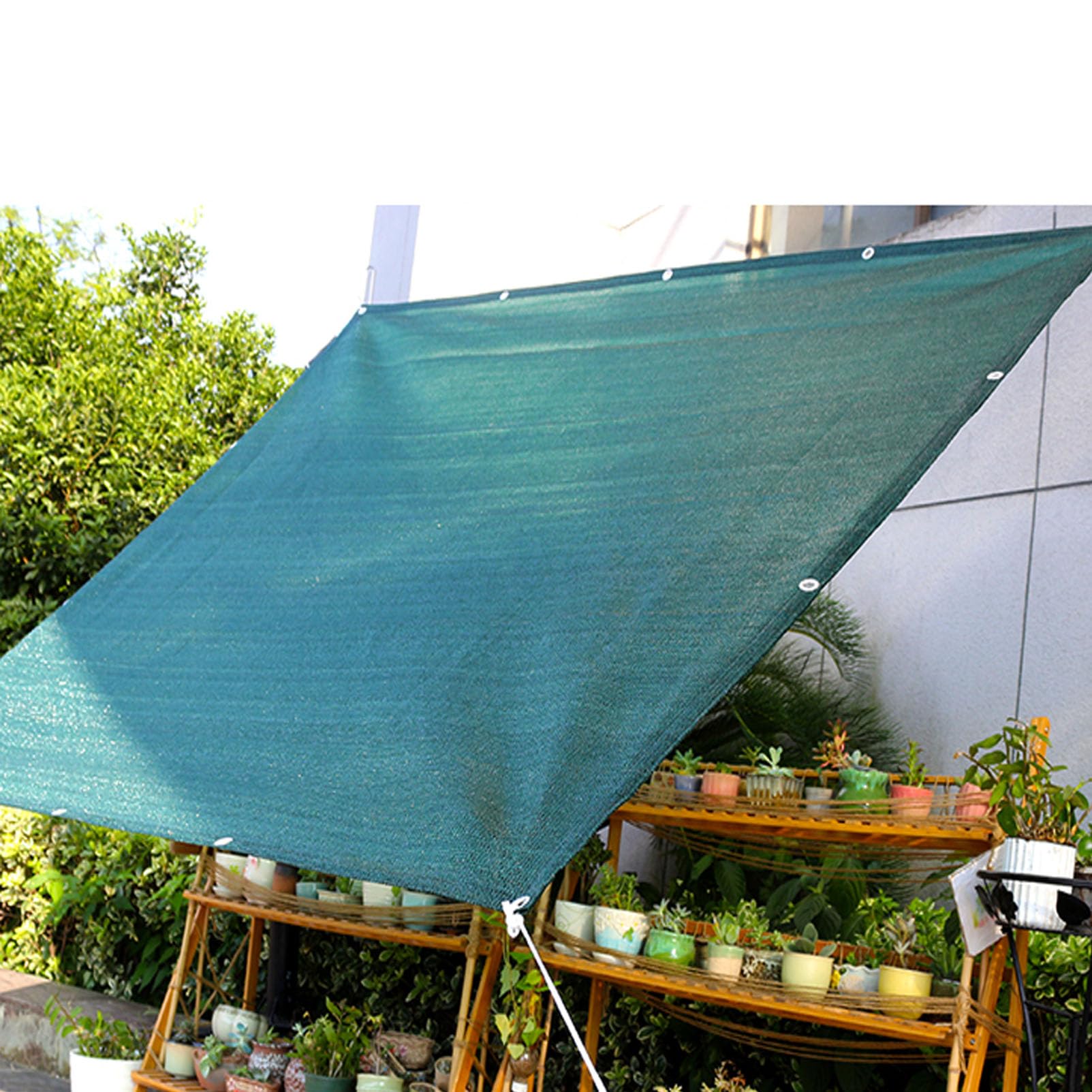 Tela de Sombra con protección Solar del 40% para Plantas - Malla de sombreo Verde para jardín Exterior, toldo para Flores de balcón (8x12 m / 26,25x39,37 pies)