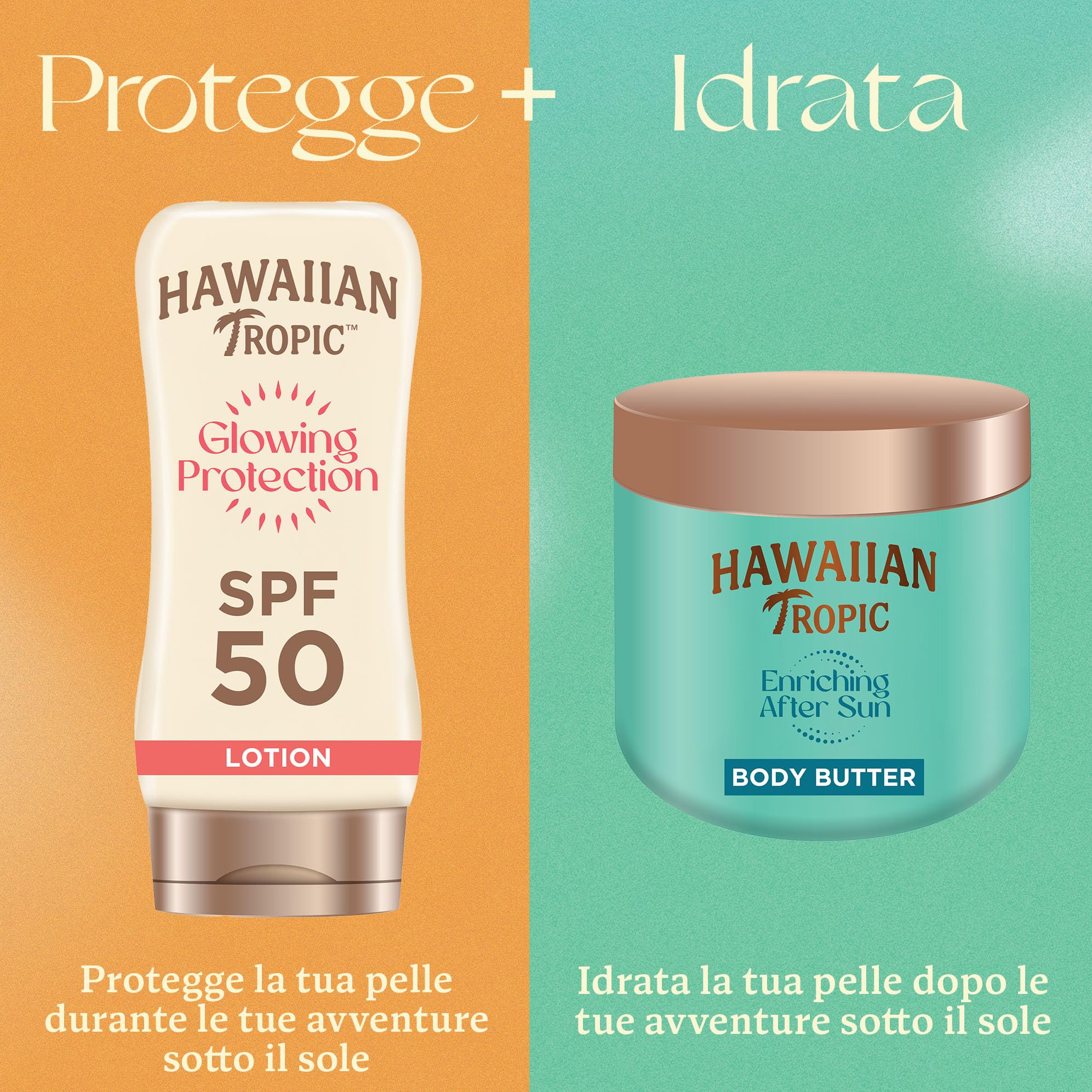 Hawaiian Tropic | Enriching Body Butter Doposole - 250 ml, 12 di Idratazione, con Burro di Karité, Profumo di Cocco, Vegano