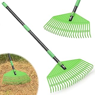 Garden Plastic Lawn Leaf Rake - Lightweight