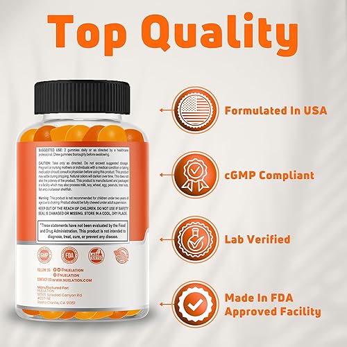 Miniatura 5 de Gomitas veganas de Omega 3 para niños con DHA  Sin gelatina, sin gluten, Omega 3 6 9 suplementos que apoyan la salud del cerebro, los ojos, el