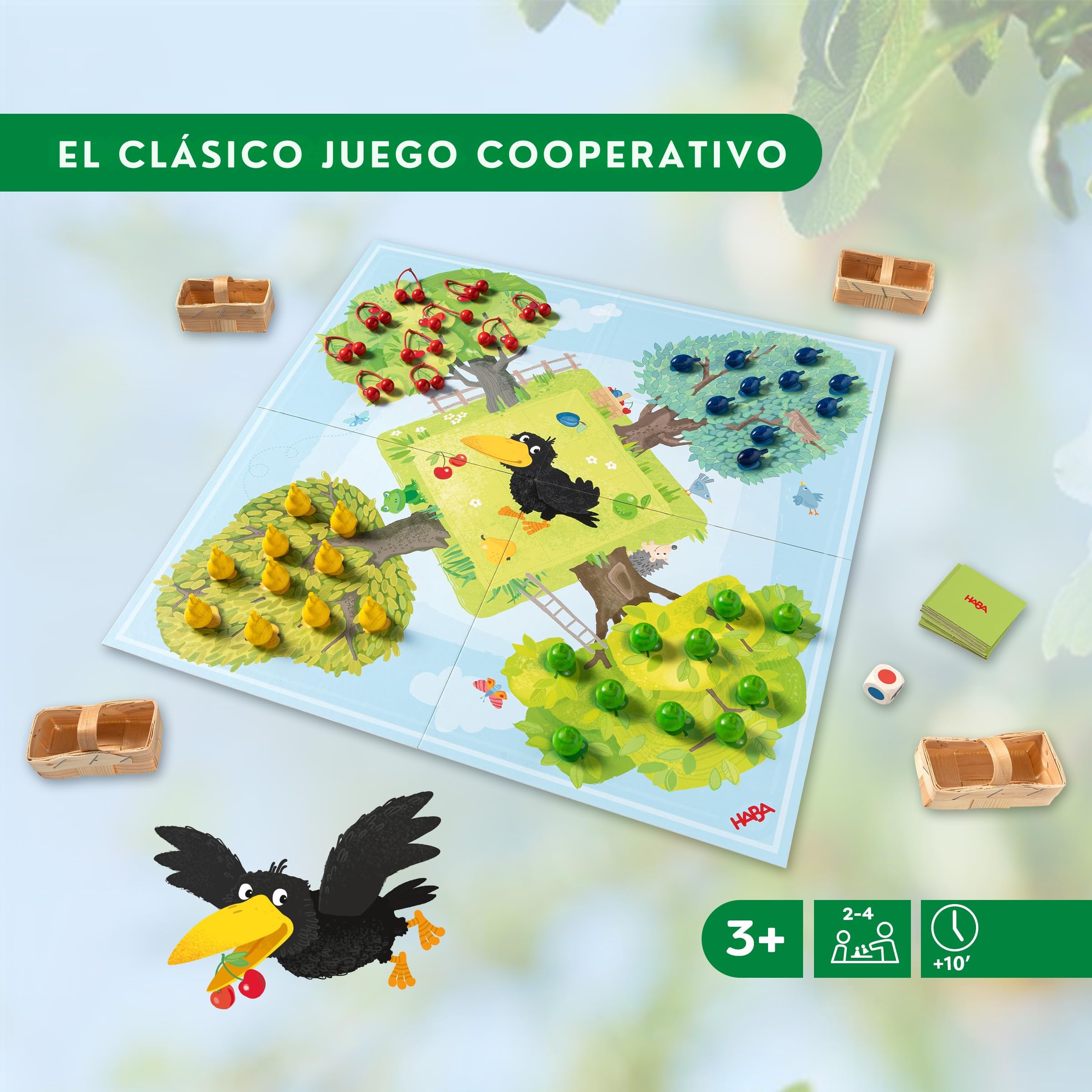 HABA 3403 - El Frutal, el clásico Juego Infantil de Mesa cooperativo. Más 3 años