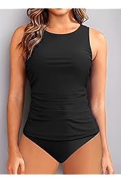 Aqua Eve Womens Plus Size One Piece Swimsuit- Tummy Ethiopia - View #10