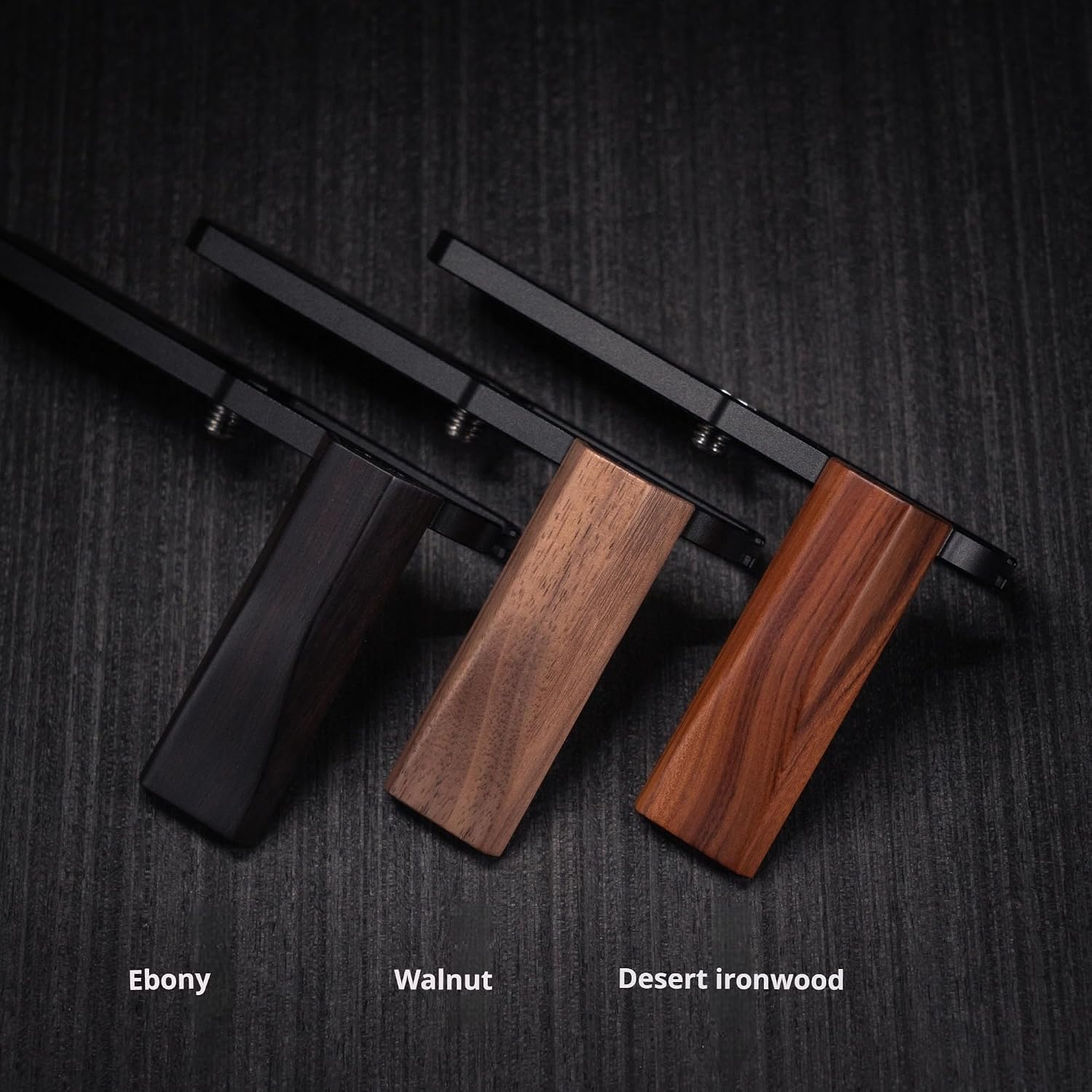 Solid Wood Wooden L Hand Grip with Metal Base for Pana Sonic LUMIX ZS300 Handle 39g (Walnut)