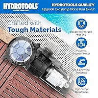 Vista 57 de SWIMLINE HYDROTOOLS Above-Ground Pool Motor Pump, Hydro-Flo 0.3 HP w/ 1980 GPH, Vertical