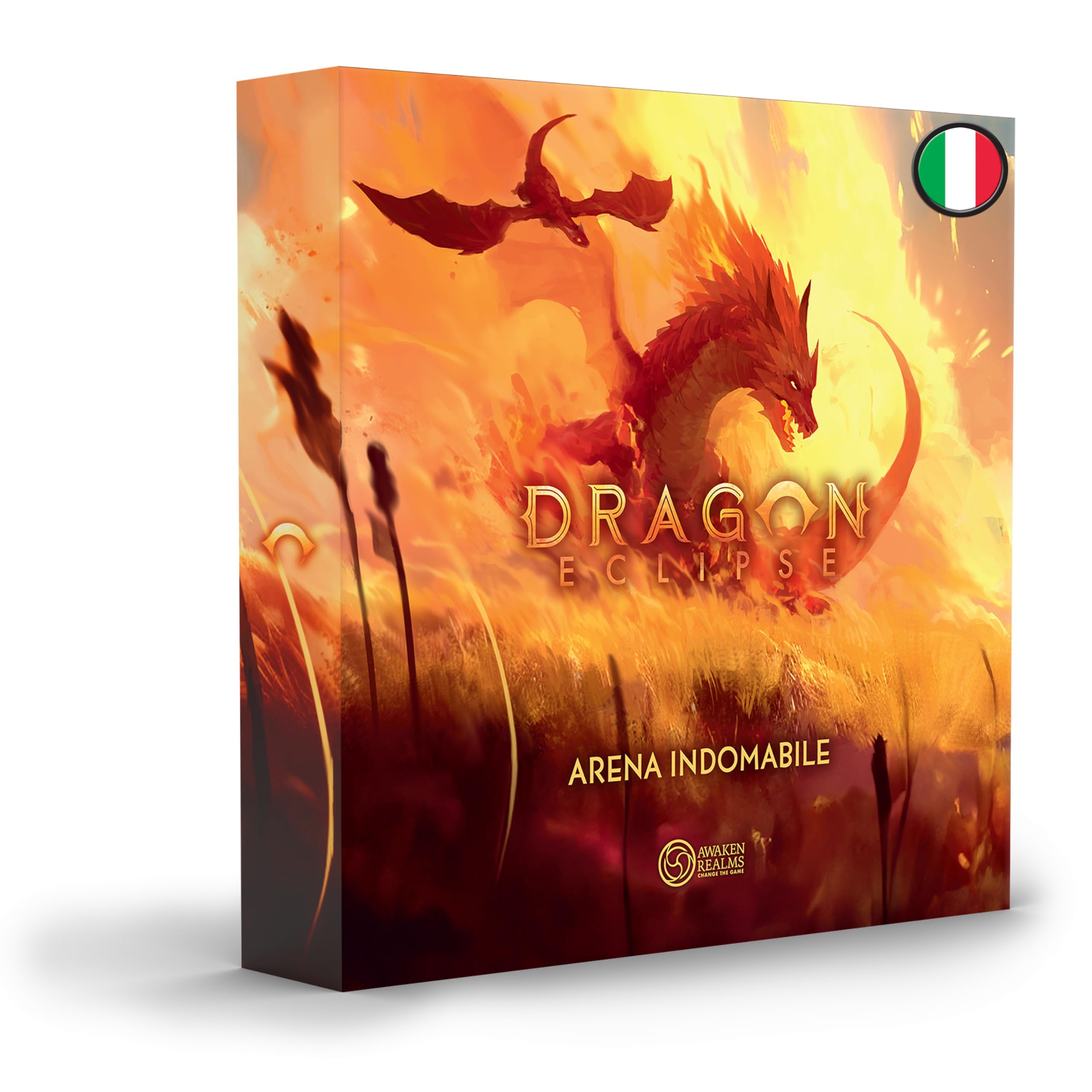Asmodee ARENA INDOMABILE - Expansion for the Dragon Eclipse Base Game - Competitive Board Game - Strategy Game - 2-4 Players - 14+ Years - Duration 120 min approx - Italian Edition