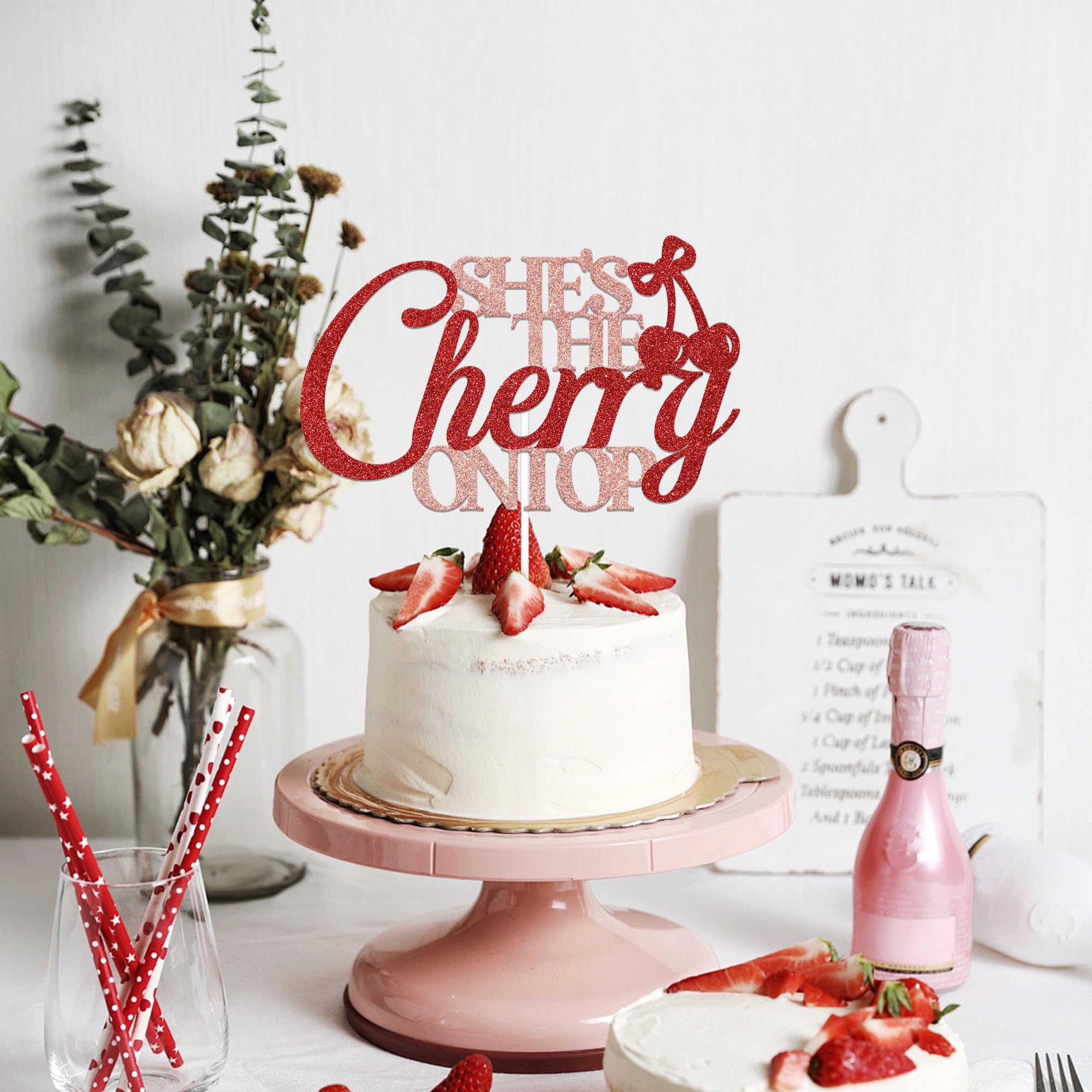 She's The Cherry On Top Party Decoration Set Plates Cups Nakpins Balloons For Bridal Shower Bachelorette Birthday Party Supplies
