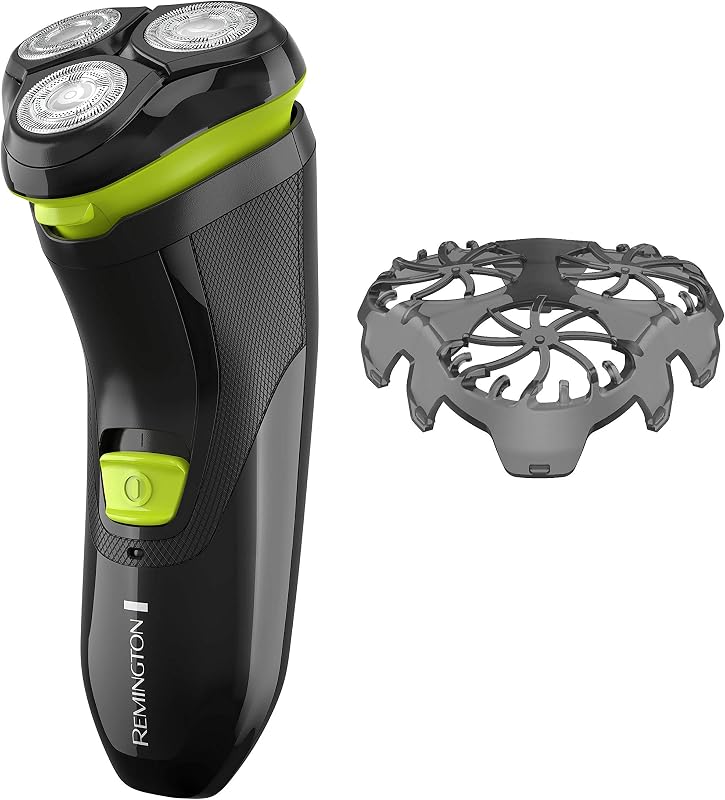Ultrastyle Rechargeable Rotary Shaver, Black and Neon Green | High-Performance Shaving Power, Dual Flex Technology, Pr1320 Stubble Attachment, Up to 40 Minutes Cordless Runtime