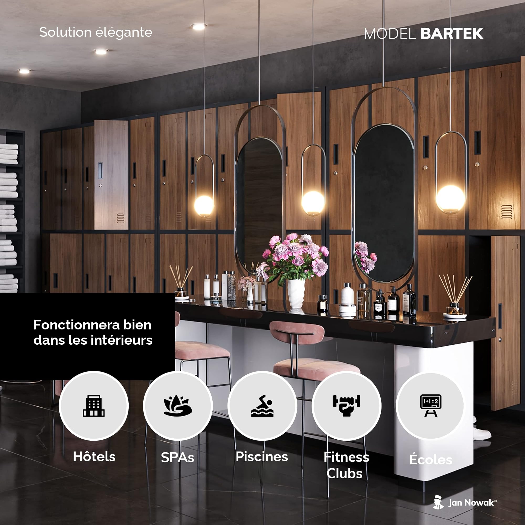 Jan Nowak Armoire Vestiaire Métallique 10 Casiers Verrouillables en Acier | Vestiaire professionnel en acier robuste, 10 casiers verrouillables avec tringle, ventilation et porte-étiquette.