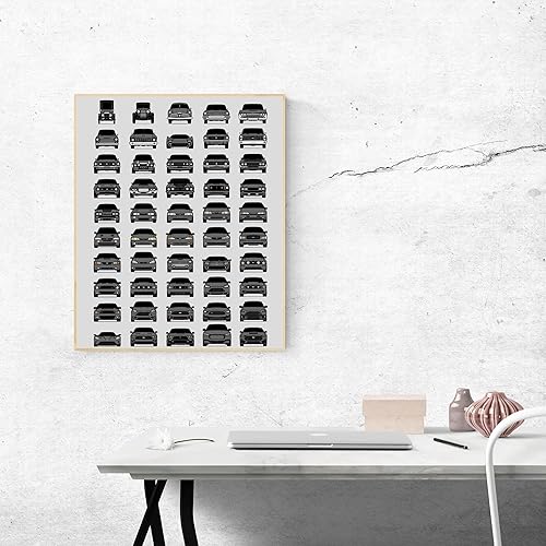 Miniatura 66 de Handmade Poster compatible with Ford Evolution Print Wall Art Décor of the Best of Ford Generations - American, 8x10" Satin Print (Unframed) - Gift