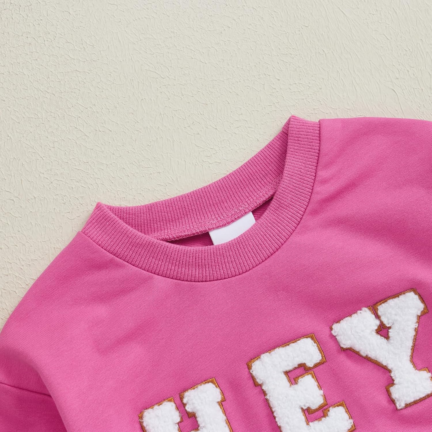 Toddler Girls Boys Christmas Sweatshirt Letter Santa Embroidery Crew Neck Long Sleeve Baby Pullover Fall Clothes - Image 3