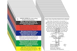 Zhanmai 400 Pcs Prayer Cards with Inspirational Bible Verses for Ministering