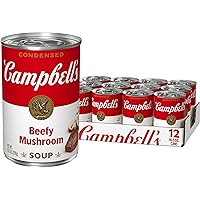 Vista 1 de Campbell's - Sopa condensada de champiñones con carne, lata de 10.5 onzas (paquete de 12 latas)