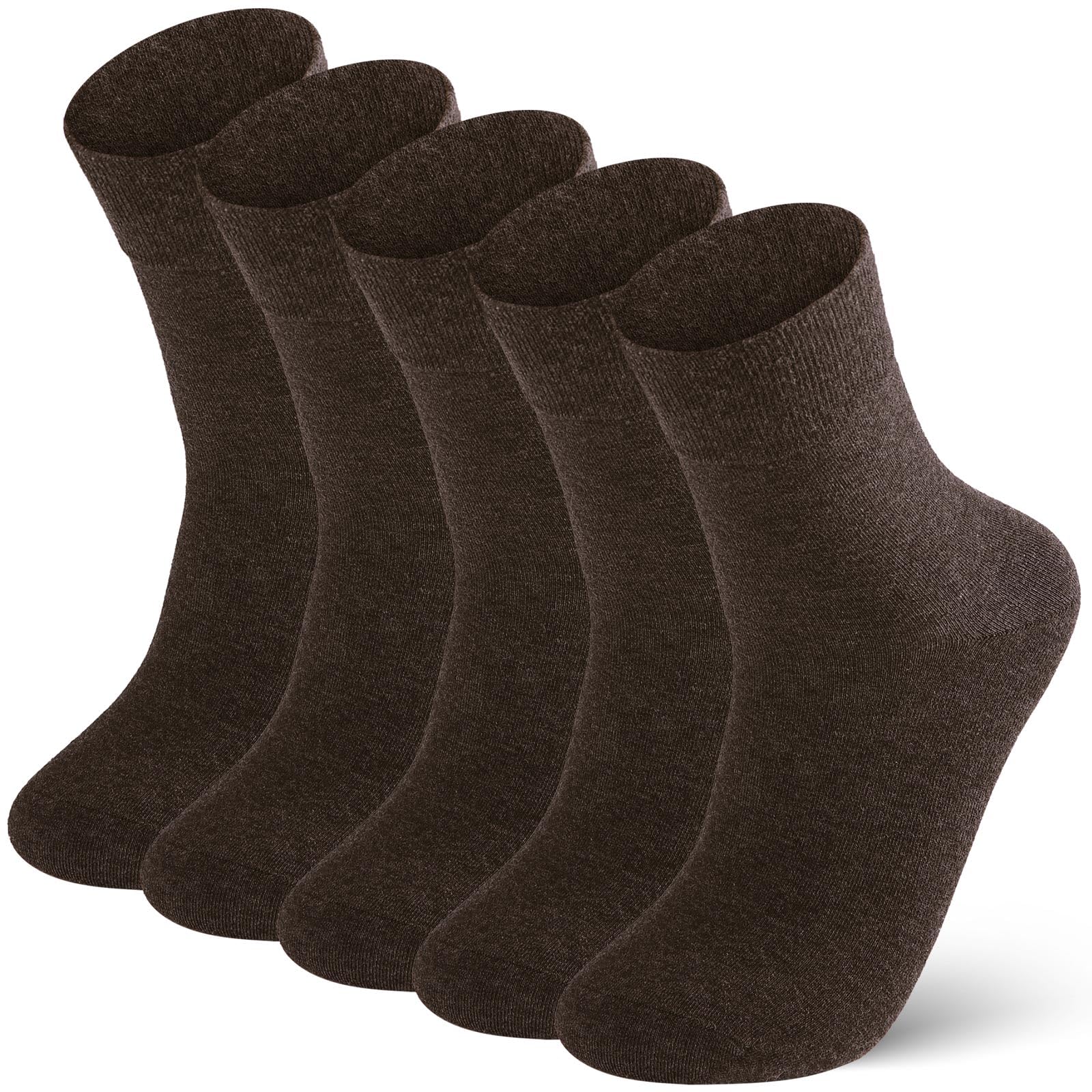 FGZ Mens Crew Socks Breathable Cotton Soft Casual Thin Socks for Work,Sport &amp; Everyday Wear,5 Pairs