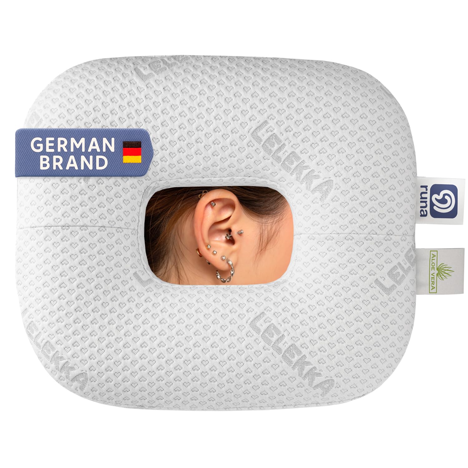 Douleurs aux oreilles : le coussin avec ouverture au milieu Runa pour revivre