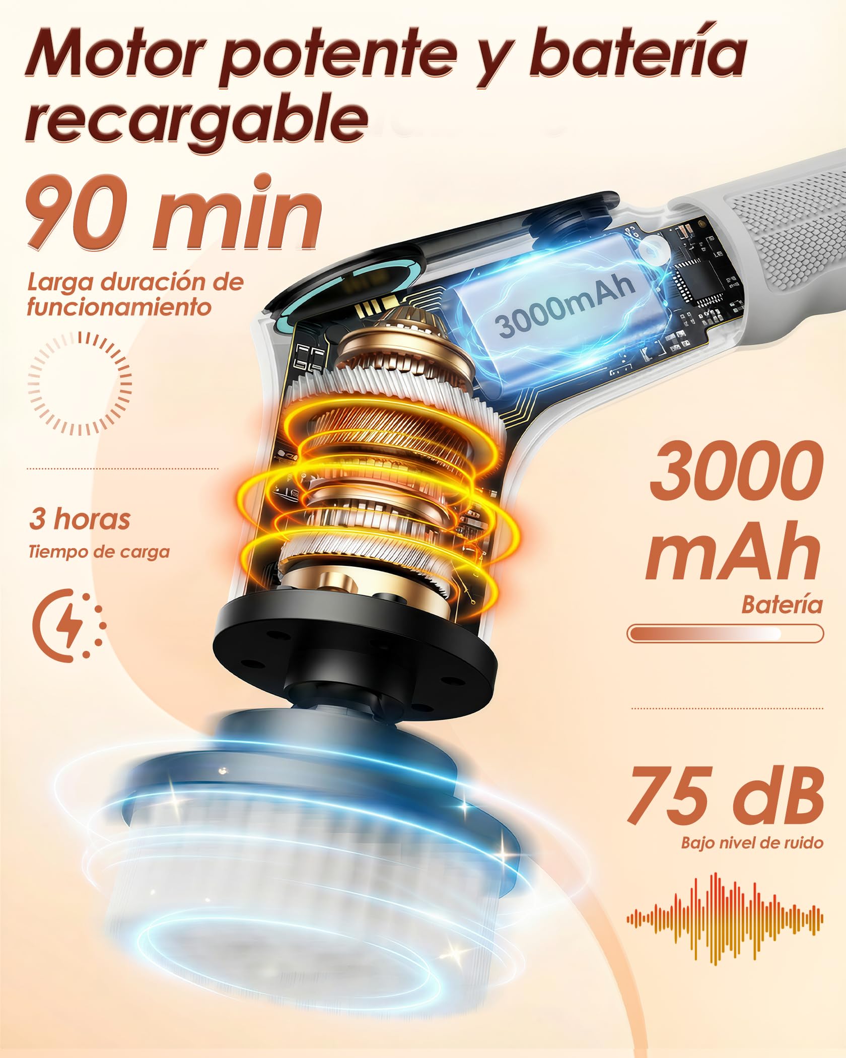 Cepillo Electrico Limpieza Hogar, Electric Cleaning Brush con 8 Cabezales Reemplazables, Electric Spin Scrubber con Mango Extensible, 2 Velocidades Ajustables, Para bañera, Lechada y Suelo de Baldosas
