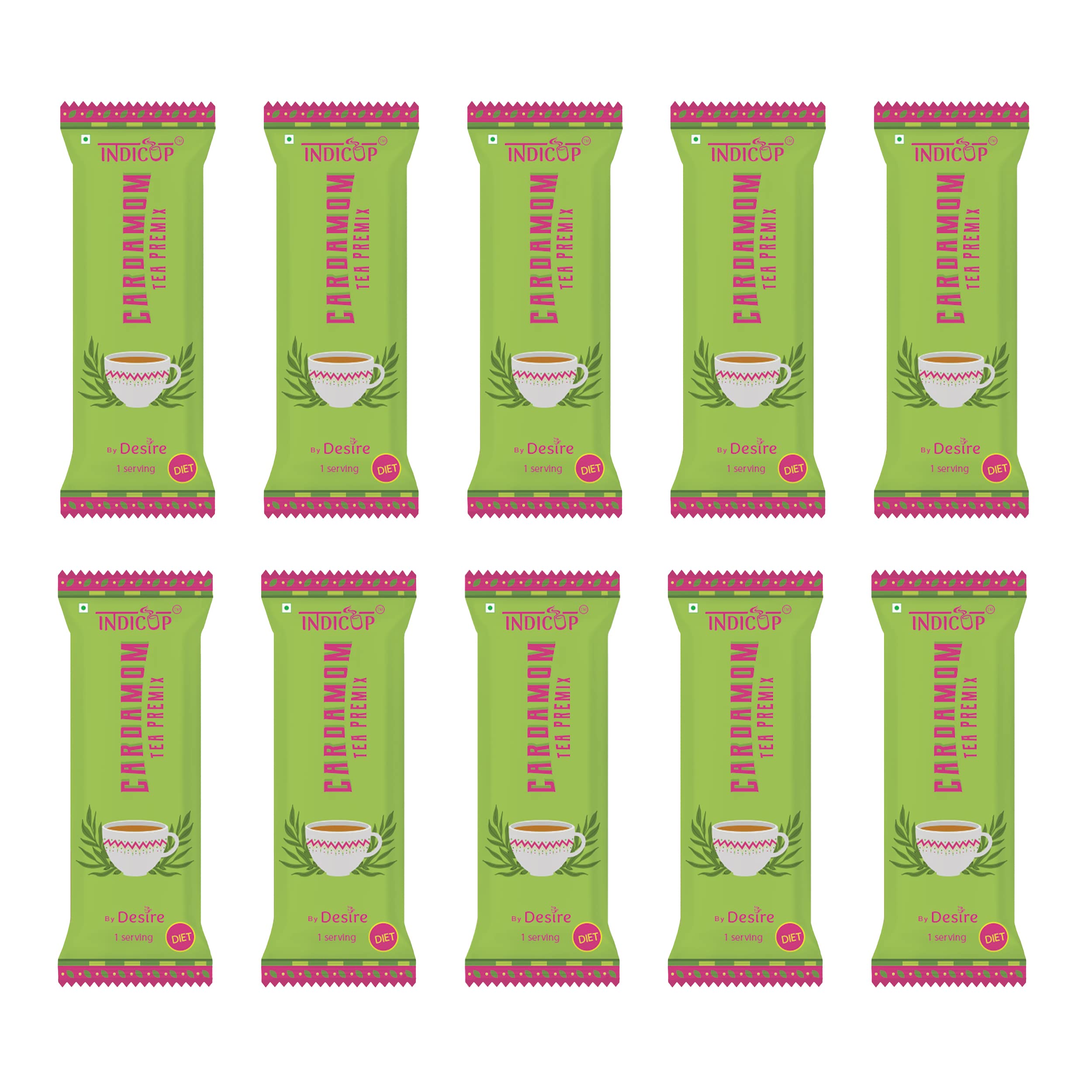 INDICUP Instant Assam Tea Premix Sachets|Low Sugar Whole Cardamom Elaichi Powder|Readymade Tea Powder Just Add Hot Water|Easy To Carry While Travelling (50 Sachets),790 Grams (B0BJK8FPS1) Amazon Price History, Amazon Price Tracker