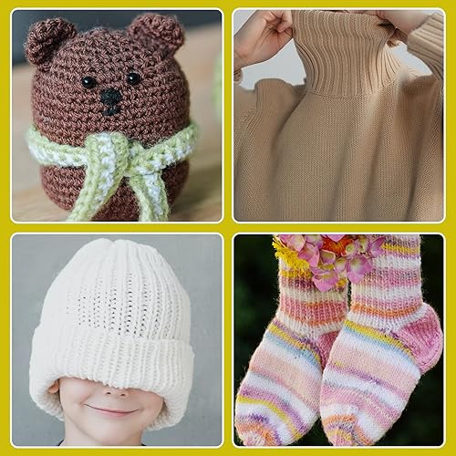 Miniatura 7 de 43 agujas de hilo, tapiz, ojo grande romo, escarchado, cable de tejer, caja de almacenamiento, marcadores de puntada