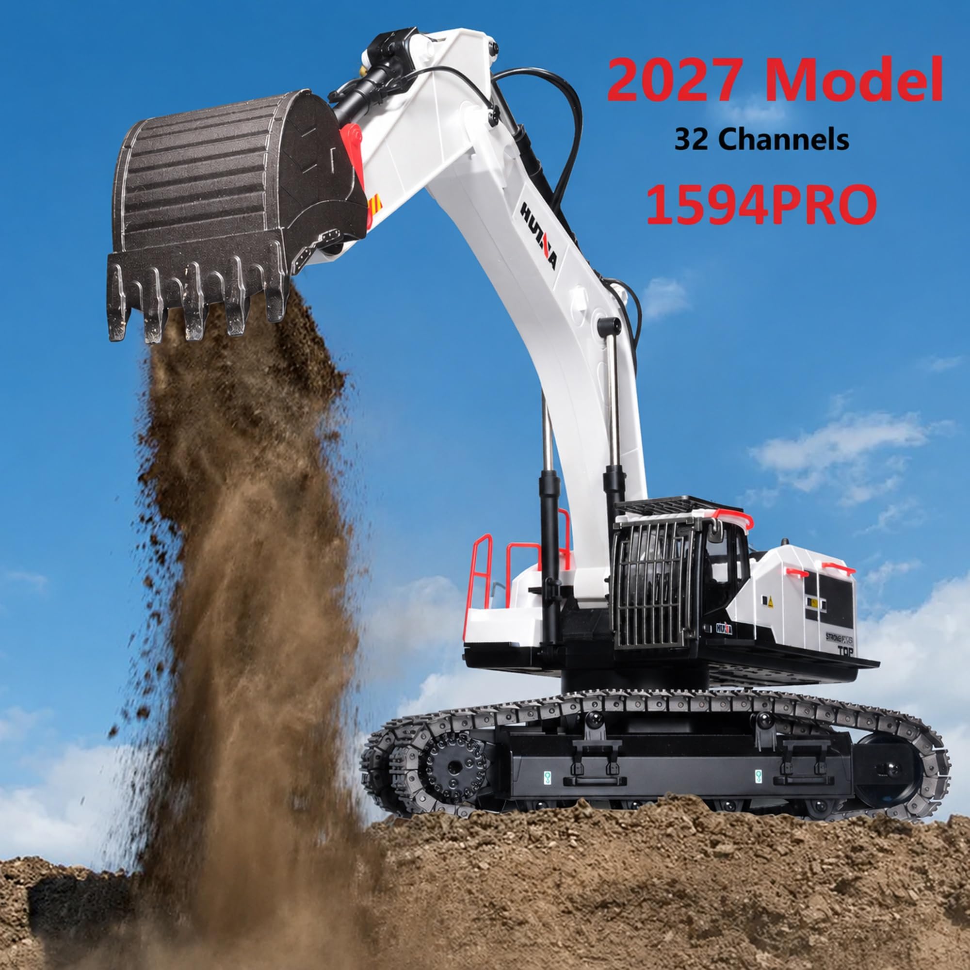 Amazon.co.jp: RC ショベル Huina 1594 Pro 大人用 1:14 おもちゃ 32
