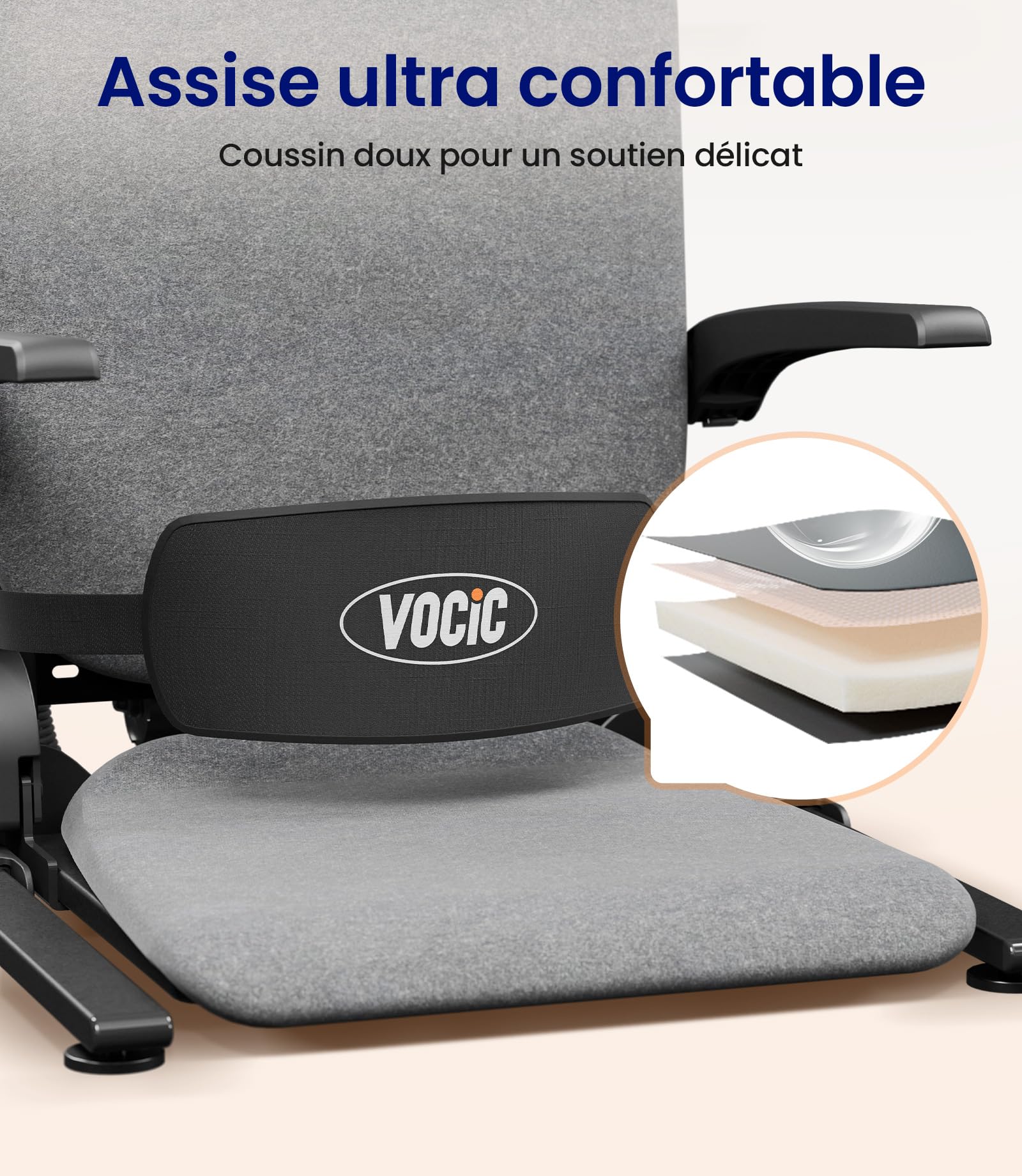 VOCIC AX15 Fauteuil releveur électrique 200 kg, Robuste et Pliable | Senior autonomie maison, aide relevage chute, transfert lit fauteuil roulant, cadre acier mousse mémoire cuir orange