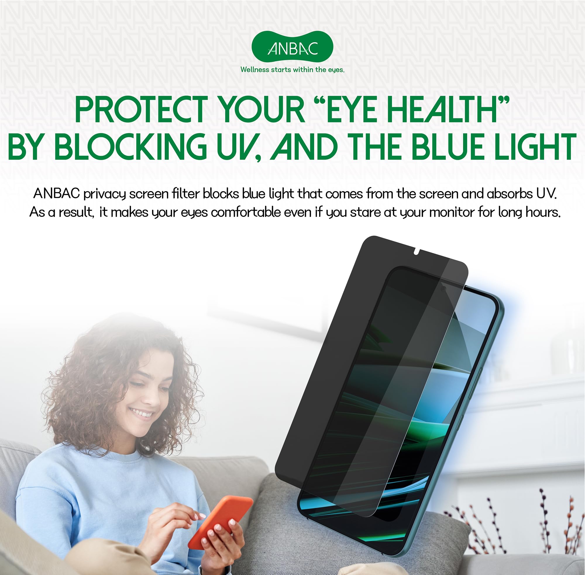 [1 Pack] Compatible for Samsung Galaxy S22 Privacy Screen Protector 6.1”,Samsung Galaxy S22 Anti-Glare Screen Protector Privacy,Support Fingerprint Unlock,Easy Installation,Scratch Resistant