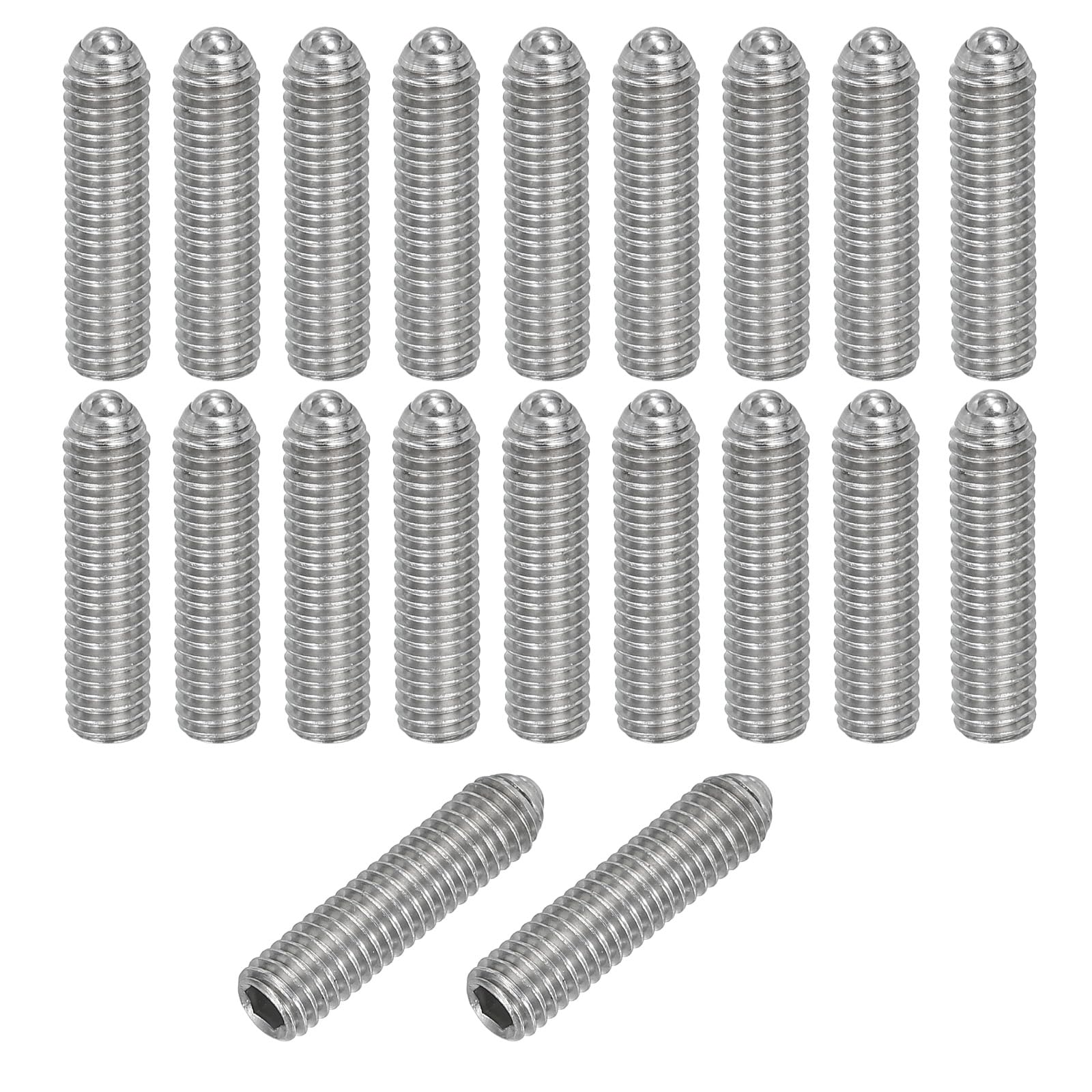 PATIKIL M5x20mm Ball Point Set Screws