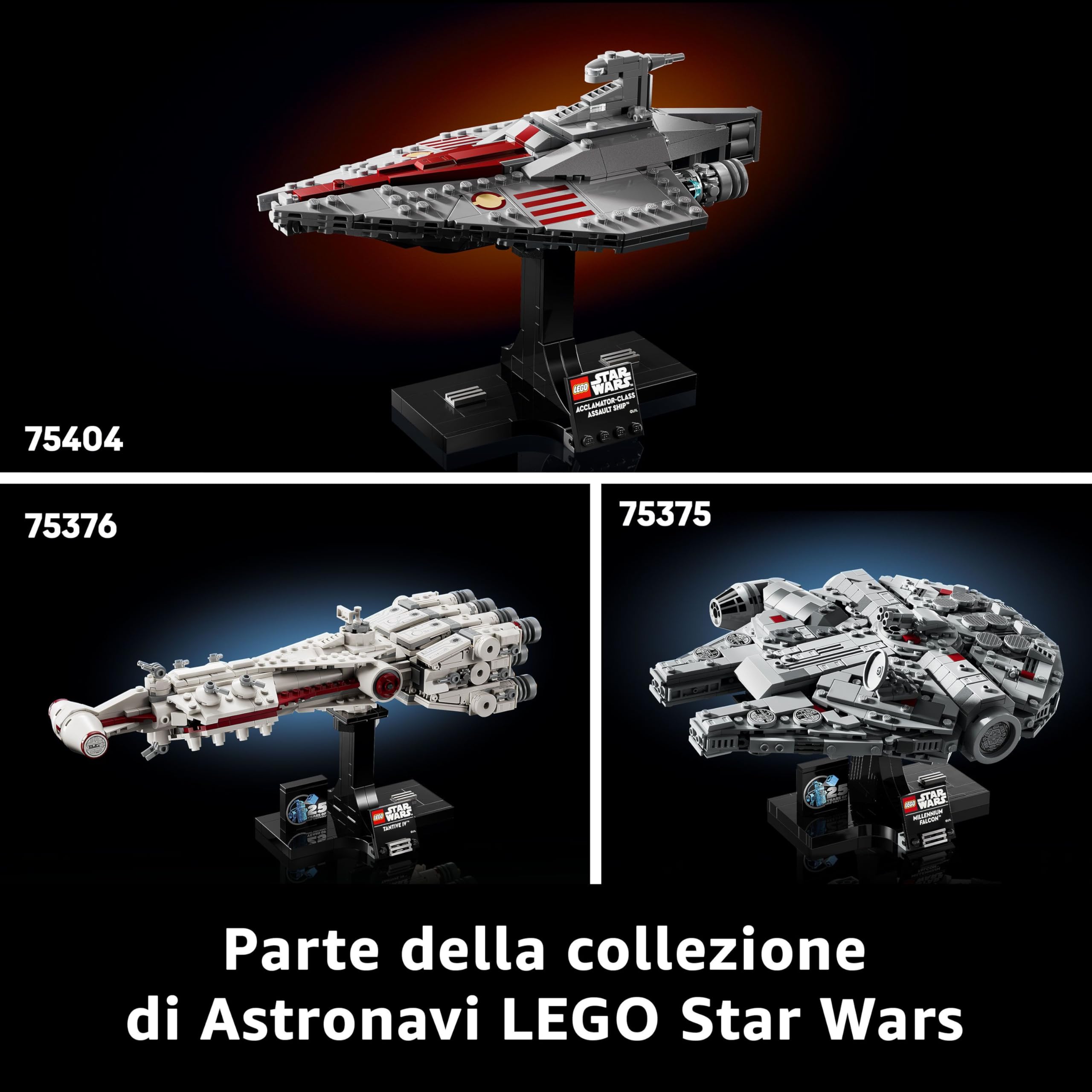 LEGO Star Wars 75405 Starcruiser Home One, Modellino da Costruire di Astronave da Collezione con Fregata Medica Nebulon-B, Idea Regalo di Compleanno per Adulti, Uomo e Donna da Il Ritorno dello Jedi