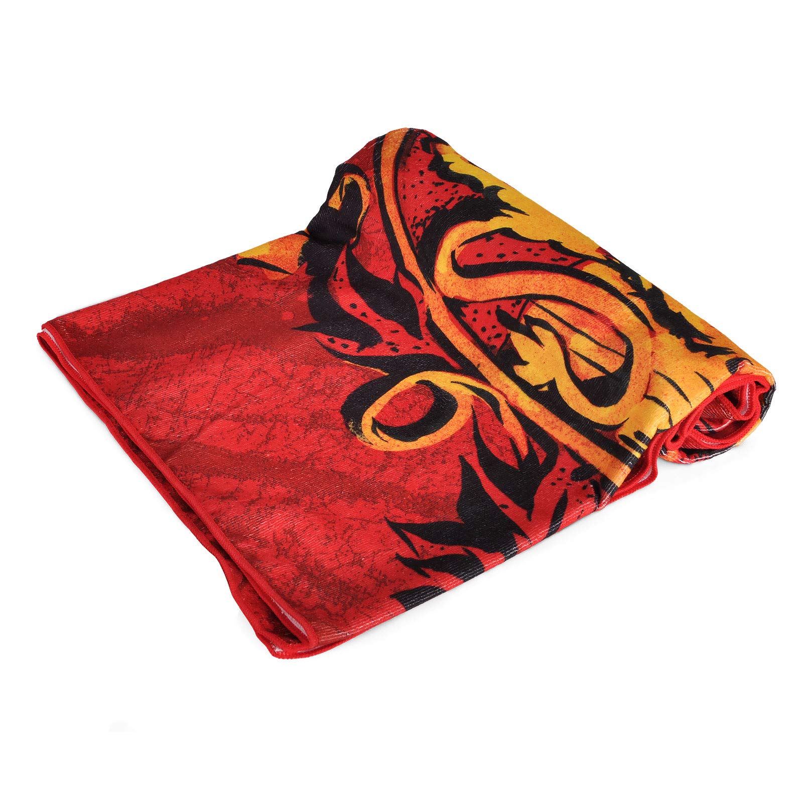Elbenwald Harry Potter Pla?owy R?cznik z Gryffindor Domy Herb Motyw 90x180 CM Red