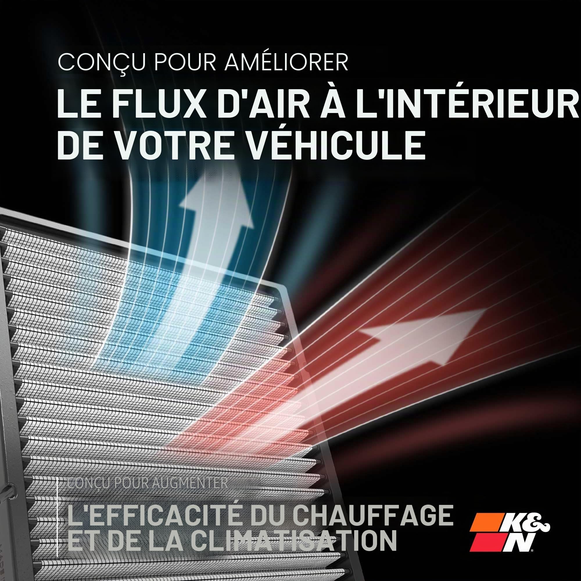 K&N VF2000 Voitures Filtre à Air Cabine
