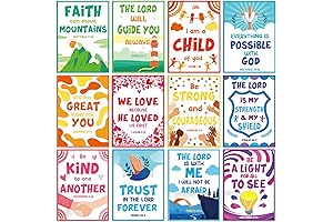 Gisgfim Christian Posters | Educational Décor for Kids