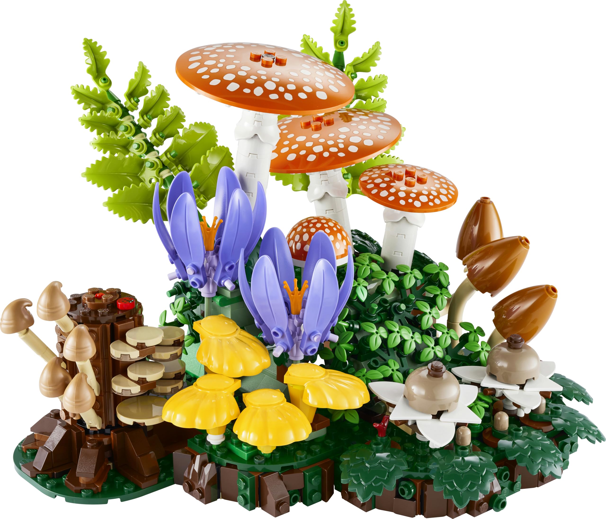 LEGO Botanicals Funghi del Bosco - Set di Piante Artificiali per Adulti con un Fungo Velenoso e Fiori Finti - Decorazione per la Camera da Letto o per il Soggiorno - Idea Regalo Fai da Te - 11505