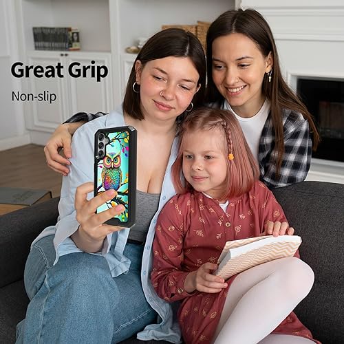 Miniatura 6 de Rossy Funda para Samsung Galaxy A54 5G 2023, Galaxy A54 5G con patrón de búho de acuarela para mujeres y hombres, funda híbrida de doble capa