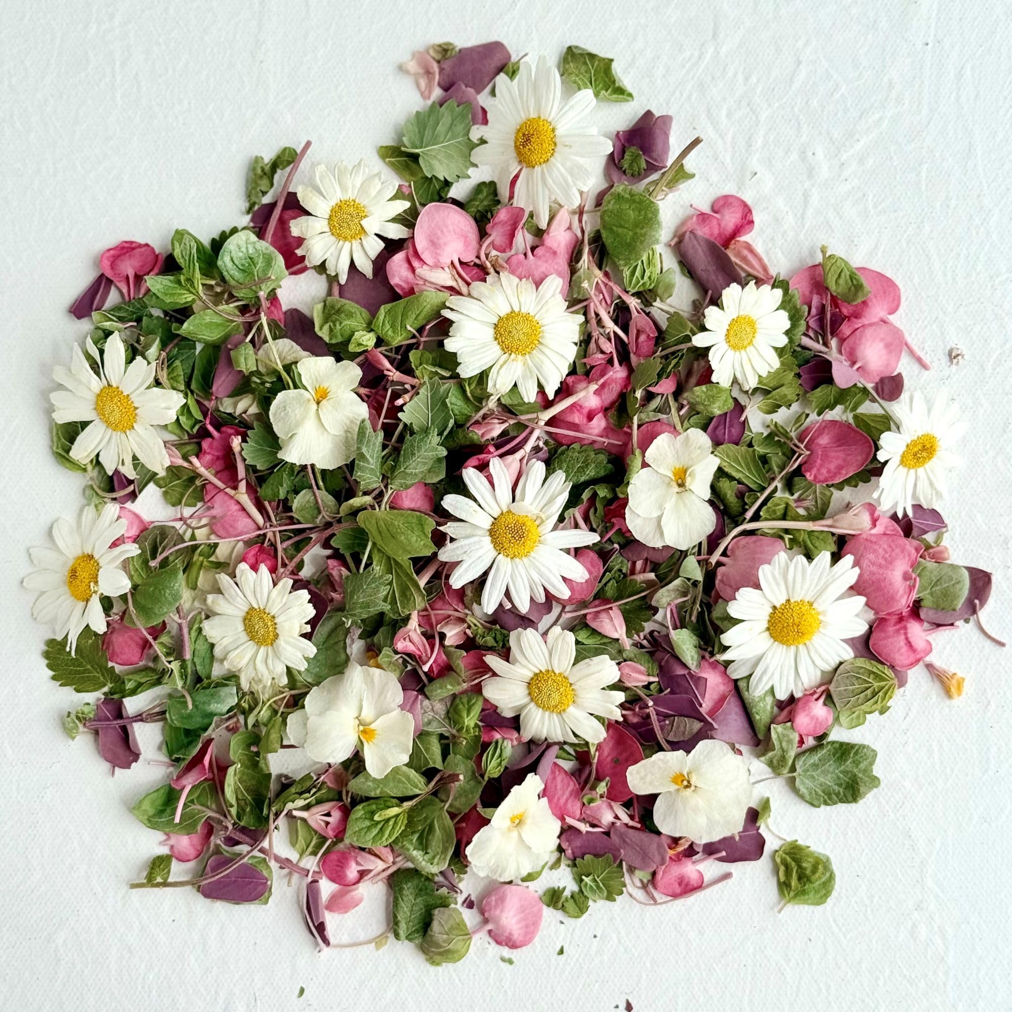 Edible Flowers - 'Rachel' Freeze Dried Flower and Leaf Mix - Certified Food Grade (547)