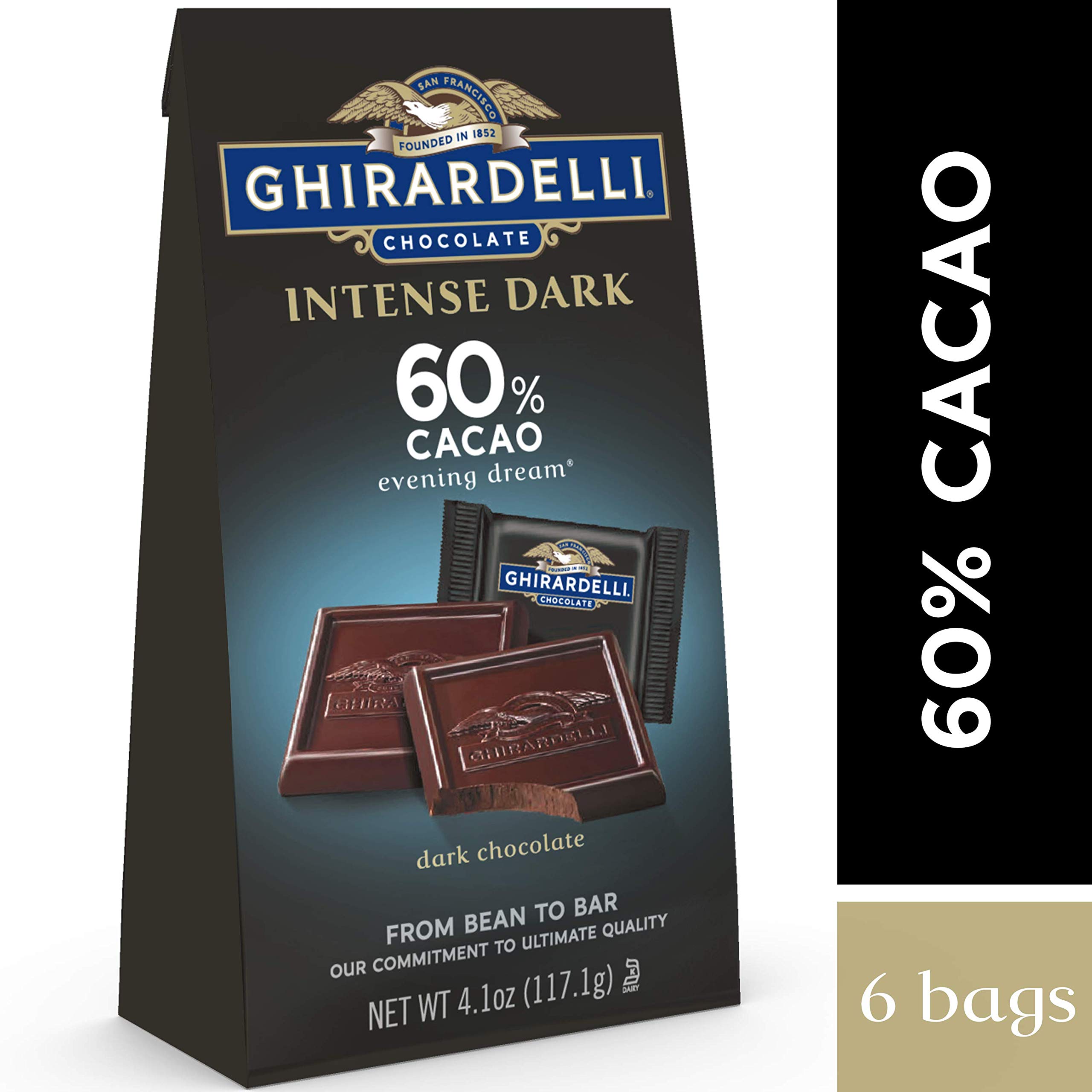 Ghirardelli Cacao Squares Bag 6 count pack of 1  | amzdealz