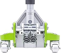 Vista 6 de ARCAN Gato de piso de aluminio de elevación rápida de 3 toneladas con pistones de bomba dual, brazo de elevación reforzado, mango de montaje