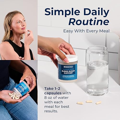 Miniatura 7 de Redame Health Suplemento de apoyo para el azúcar en la sangre, suplemento de apoyo de glucosa con hoja de alcachofa, raíz de jengibre y mezcla