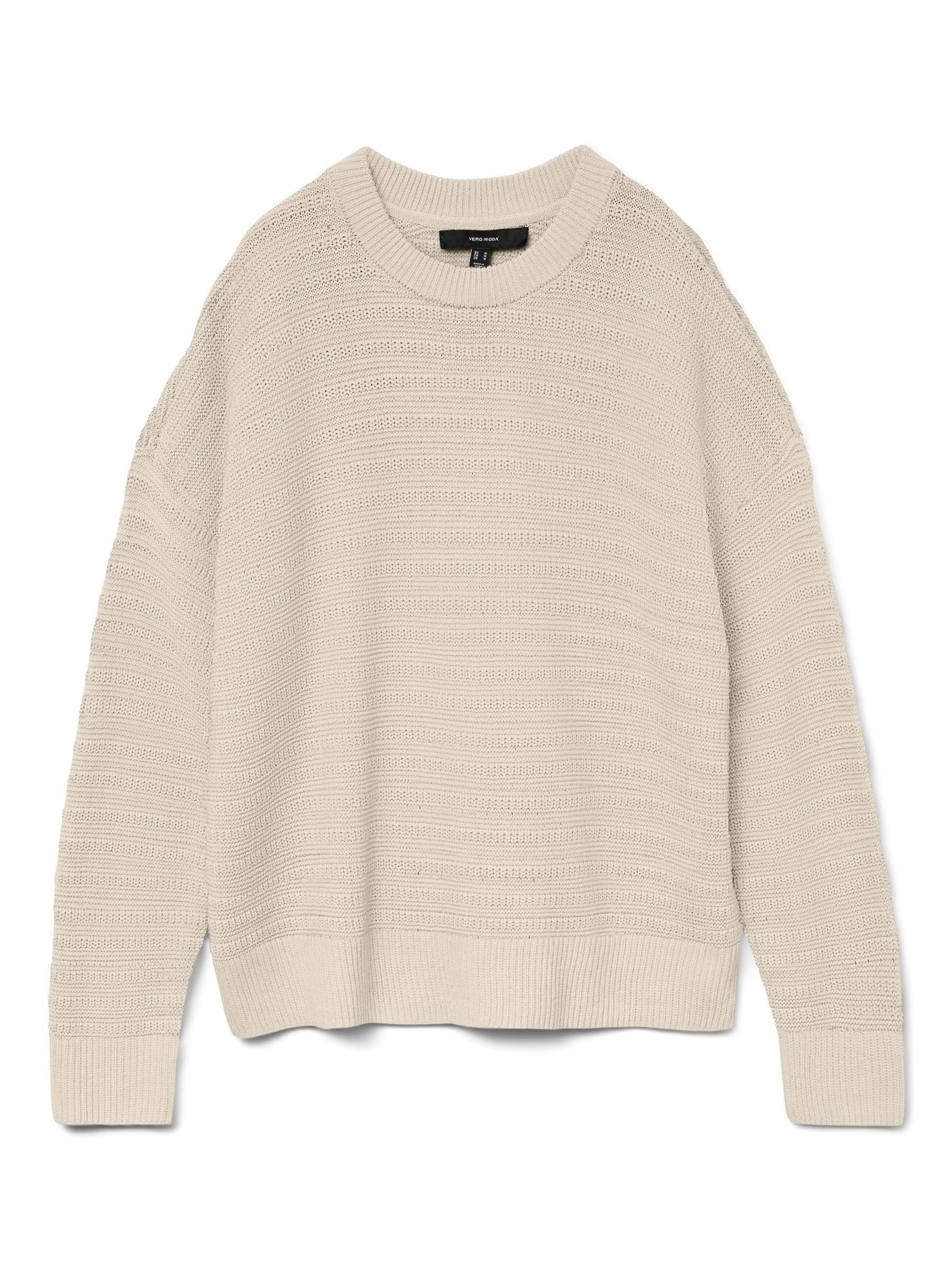 VERO MODA Vmcalla LS O-Neck Pullover Noos, Birch, M
