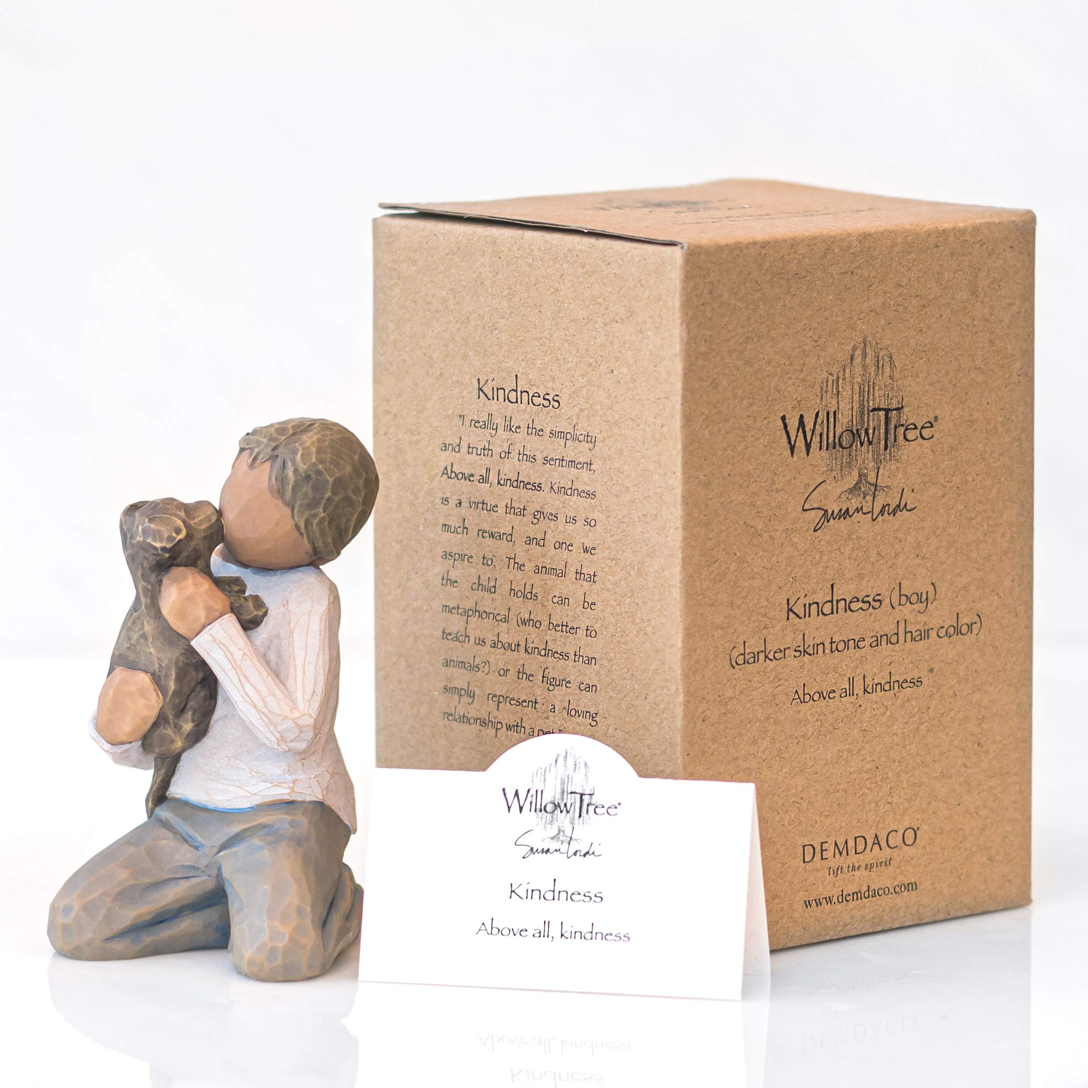 Willow Tree Kindness (boy, Darker Skin Tone & Hair Color), Sculpted