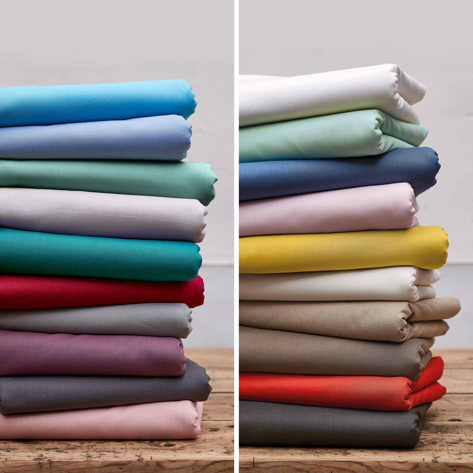 Linnea Housse de Couette uni 140x200 cm 100% Coton Alto Garance