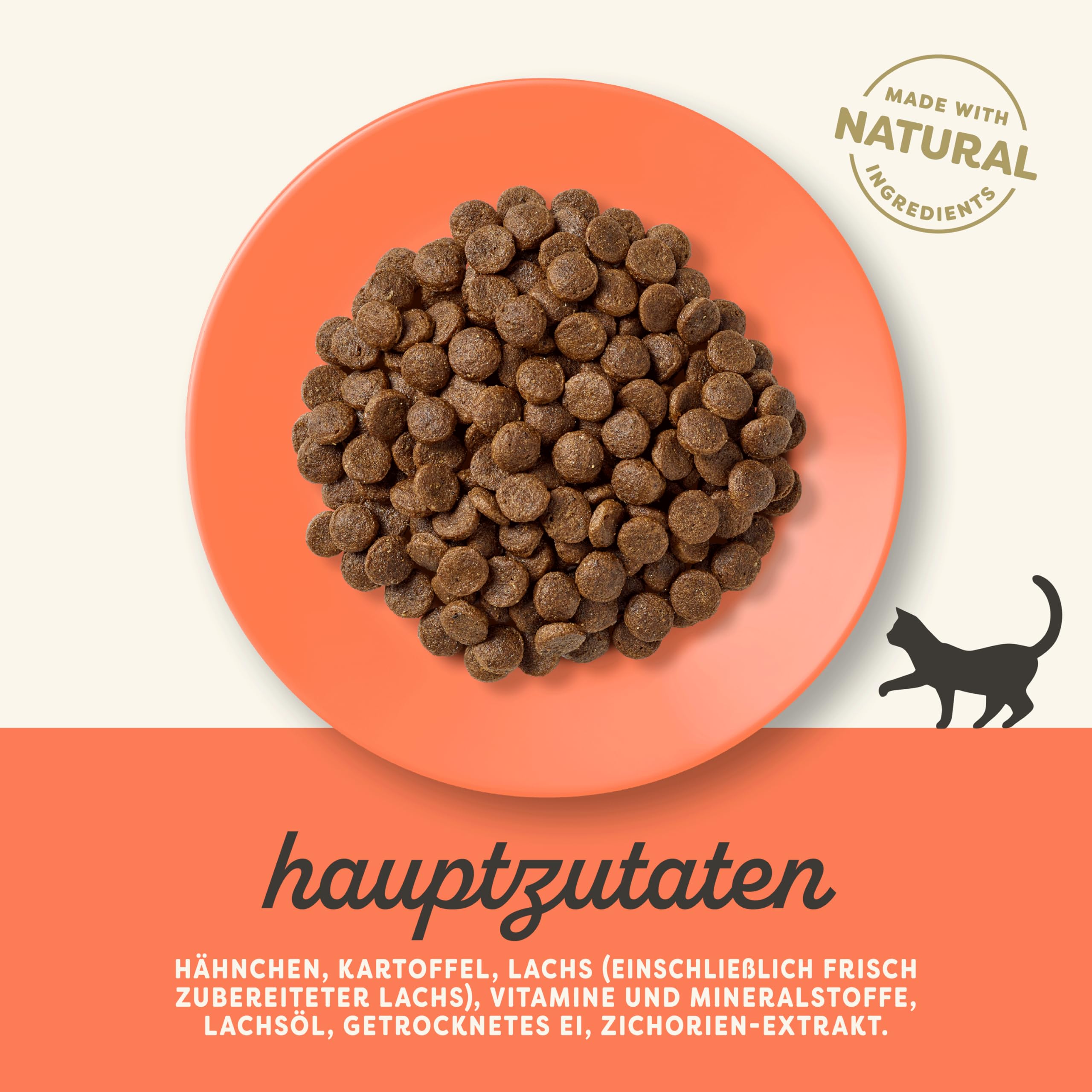 Applaws Katzentrockenfutter Adult, Huhn mit extra Lachs, getreidefrei und komplett 7,5 kg (1 Packung)
