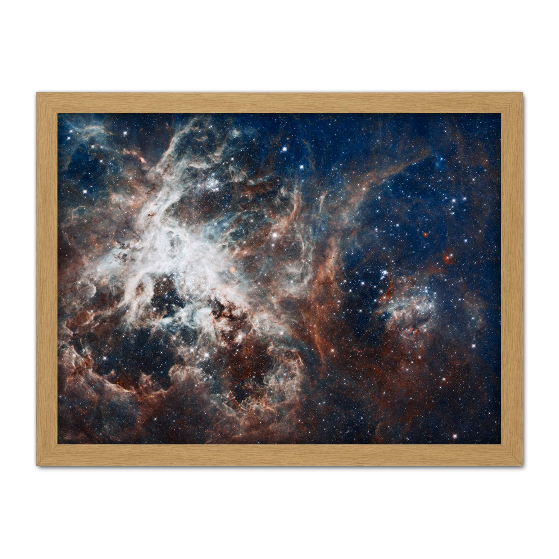 Artery8 Space Nasa Esa Hubble Tarantula Nebula Artwork Framed Wall Art Print 18X24 Inch