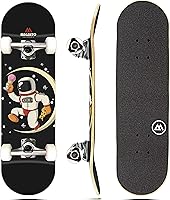 Magneto 27.5" Complete Cruiser Starter Skateboard for Kids Beginners - Double Kicktail Maple Deck, Premium Grip, Smooth Wheels