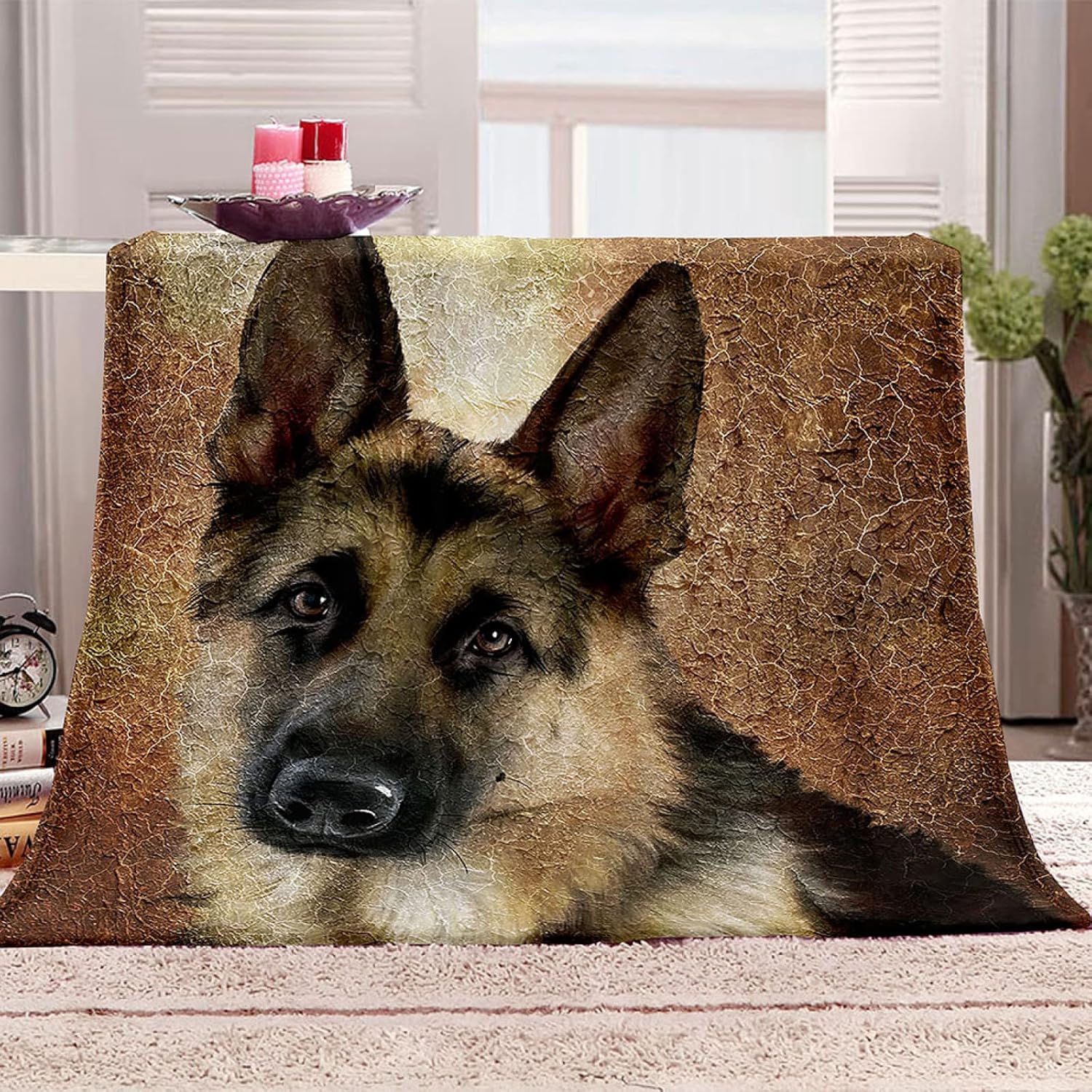 Fleece Throw Blanket Fluffy Microfiber Solid Blankets for