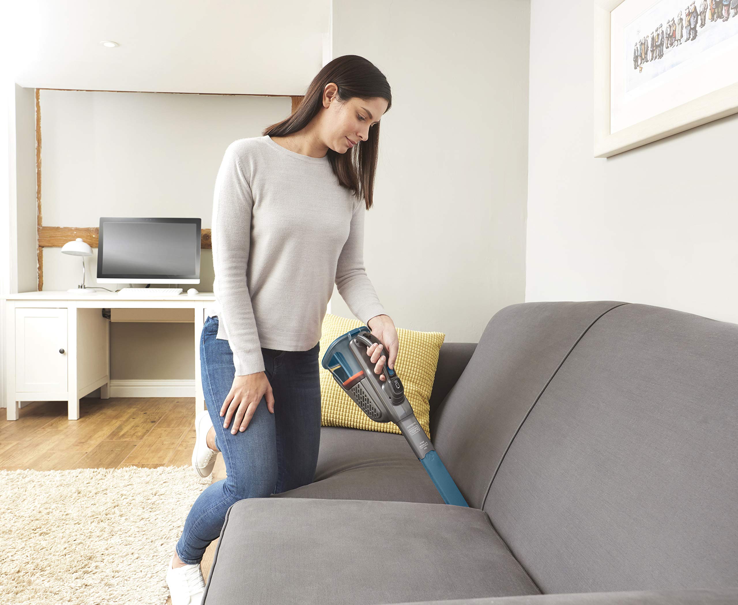 BLACK+DECKER Aspiratore Ricaricabile Aspirabriciole con Accessori e Azione Ciclonica